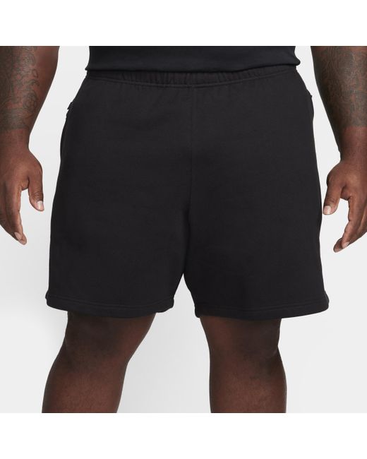 Nike Black Solo Swoosh Fleece Shorts Cotton for men