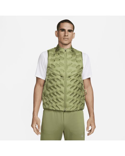 Nike Therma-fit Adv Repel Down-fill Running Vest in Green for Men | Lyst