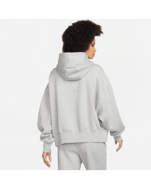 Nike Gray Sportswear Phoenix Fleece Pullover Hoodie