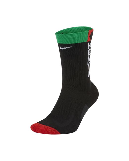 Nike Team Kenya Multiplier Running Crew Socks Black