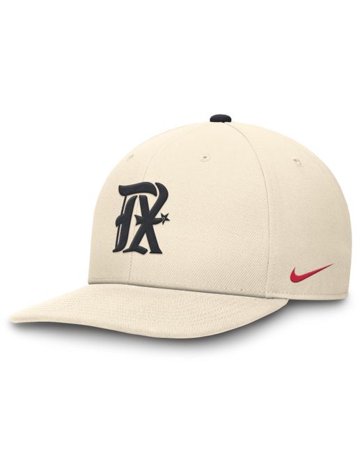 Nike Natural Texas Rangers City Connect Pro Dri-fit Mlb Adjustable Hat for men