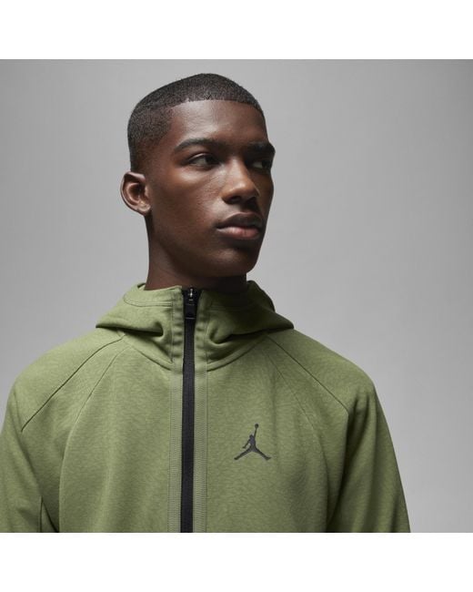 Nike Green Jordan Dri-fit Sport Full-zip Hoodie 50% Recycled Polyester for men