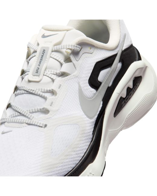 Nike White Structure Plus Road Running Shoes for men