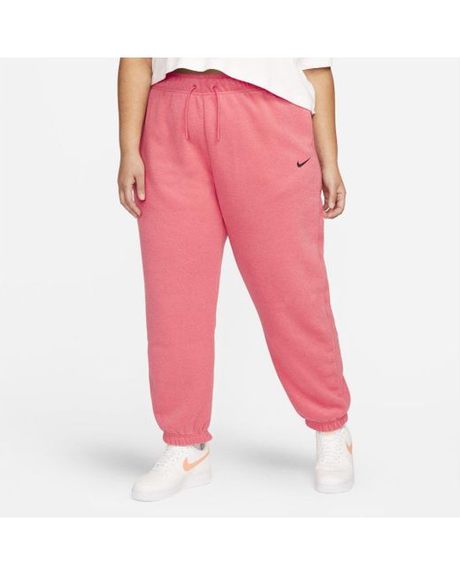 nike sportswear essentials women's plush high rise joggers