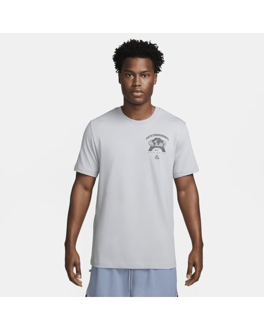 Nike White Giannis M90 Basketball T-shirt for men