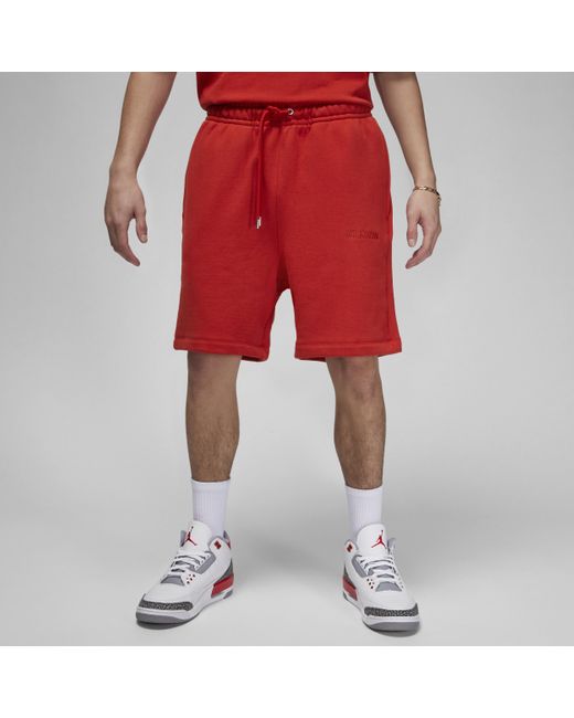 Nike Air Jordan Wordmark Fleece Shorts In Red, for Men | Lyst