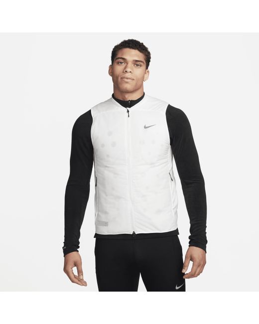 Nike White Running Division Aerolayer Therma-fit Adv Running Gilet Polyester for men