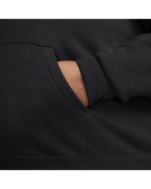 Nike Black Sportswear Club Fleece Funnel-neck Hoodie (plus Size)