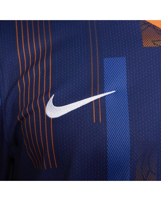 Nike Blue Netherlands ( Team) 2024/25 Stadium Away Dri-fit Football Replica Shirt 50% Recycled Polyester for men