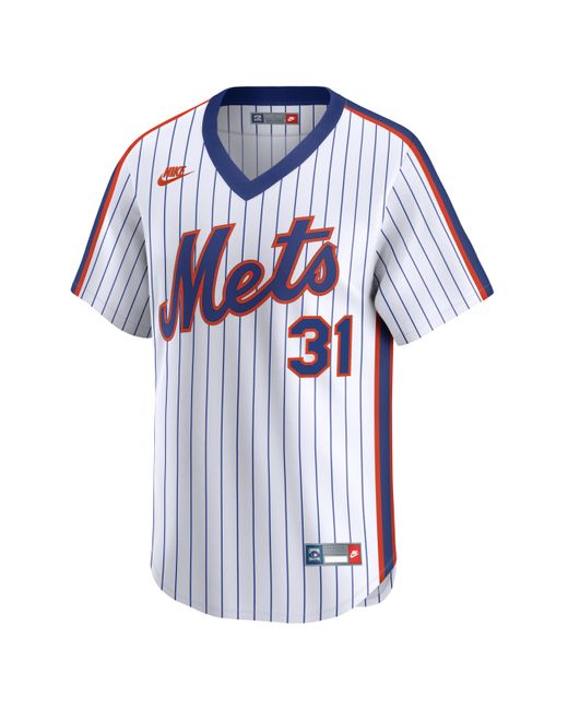 Nike Blue Mike Piazza New York Mets Cooperstown Dri-fit Adv Mlb Limited Jersey for men