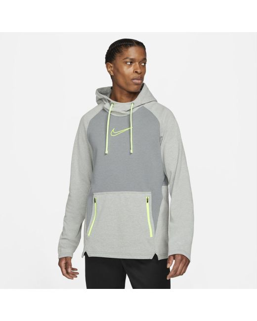 Nike Synthetic Therma-fit Pullover Training Hoodie in Smoke Grey ...