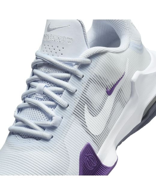 Nike White Air Max Impact 4 Basketball Shoes