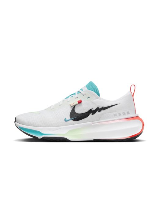 Nike White Invincible 3 Road Running Shoes for men