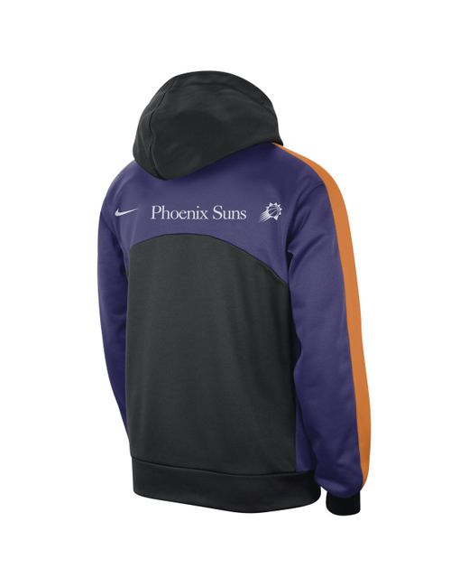 Nike Blue Phoenix Suns Starting 5 Therma-fit Nba Graphic Hoodie Polyester for men