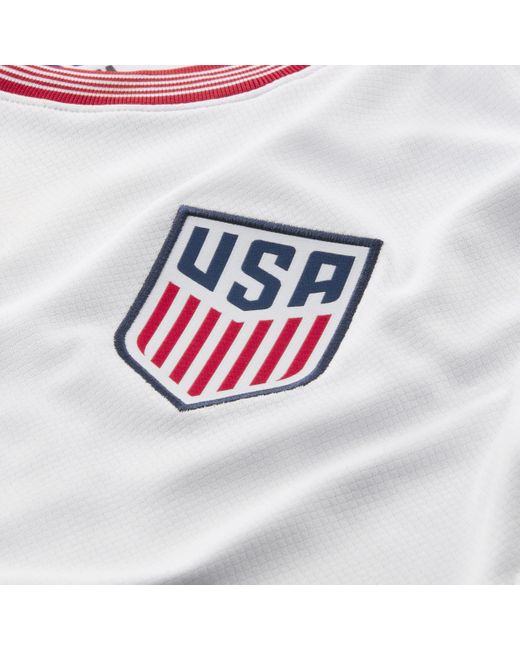 Nike White Usmnt 2024 Stadium Home Dri-fit Football Replica Shirt 50% Recycled Polyester for men