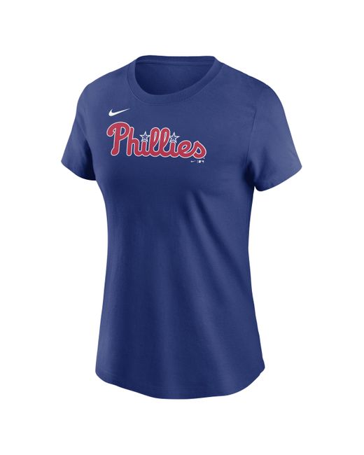 Nike Blue Philadelphia Phillies Wordmark Mlb T-shirt