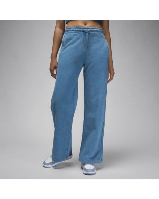 Nike Blue Jordan Flight Fleece Open-hem Trousers Polyester