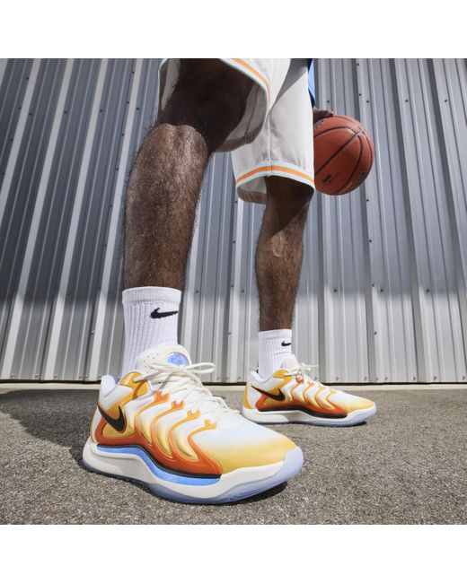 Nike Yellow Kd17 'sunrise' Basketball Shoes for men
