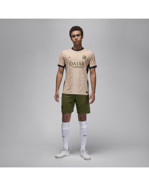 Nike Natural Paris Saint-germain 2023/24 Match Fourth Jordan Dri-fit Adv Football Authentic Shirt 50% Recycled Polyester for men