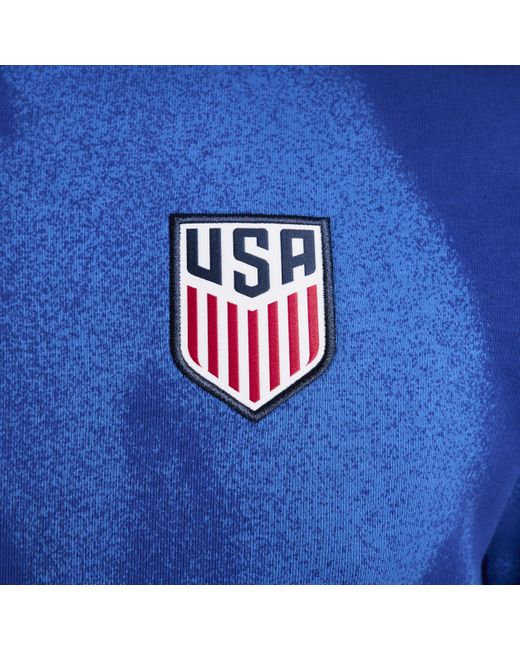 Nike Blue Usmnt Club Soccer Pullover Hoodie for men