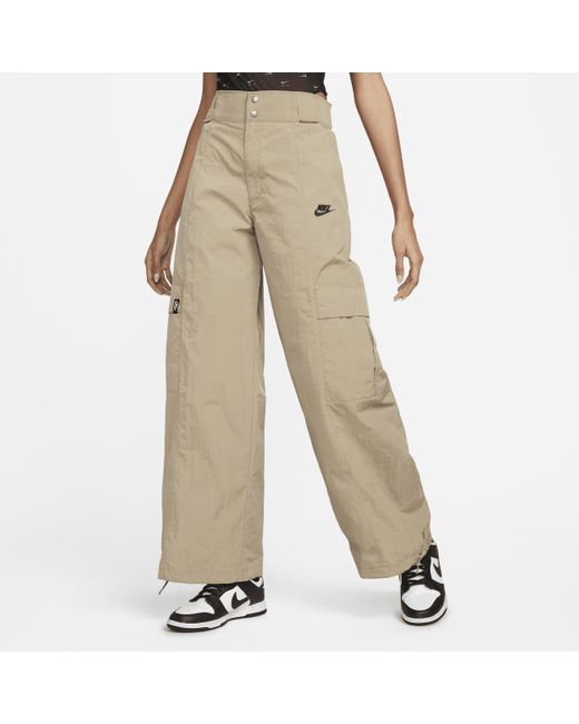 Nike Natural Sportswear Oversized High-waisted Woven Cargo Pants