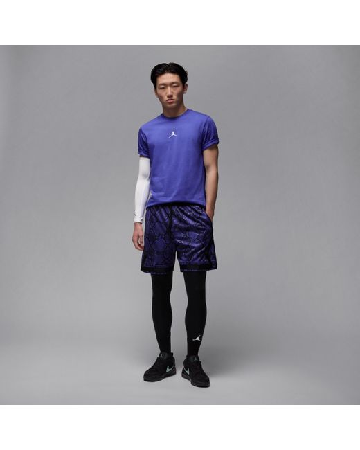 Nike Blue Sport Dri-Fit Mesh Diamond Shorts for men