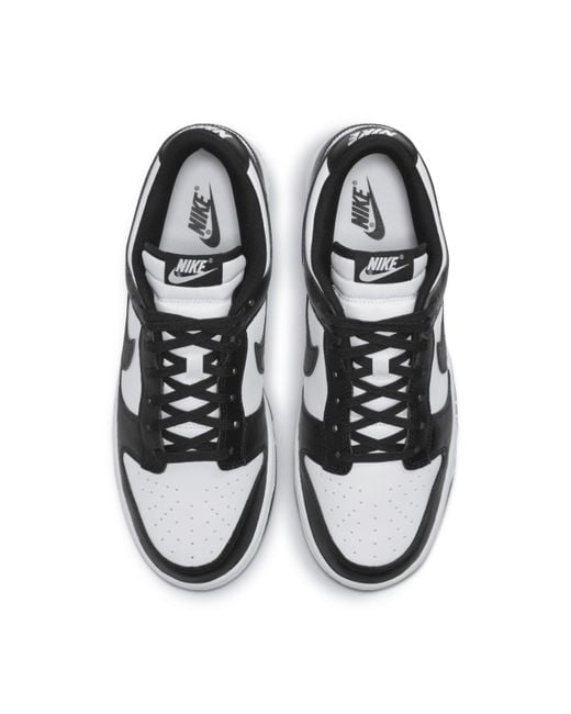 Nike Black Dunk Low Retro Shoe Leather for men