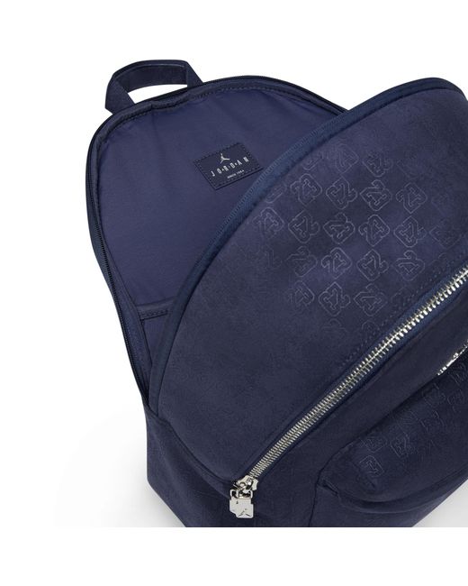 Nike Blue Suede Monogram Backpack (23.5L) for men