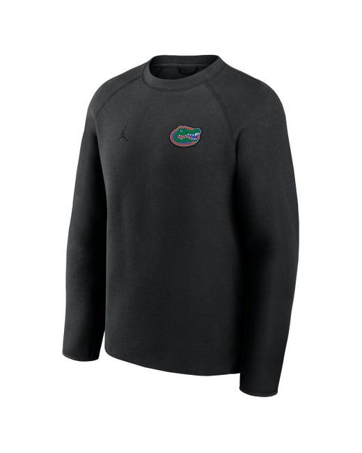 Nike Black Florida Gators Tech Fleece Jordan Brand College Pullover Crew for men