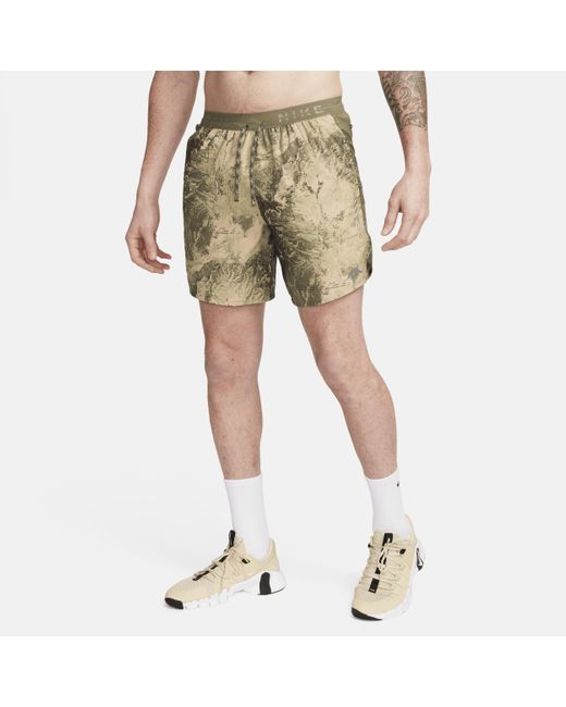 Shorts Da Running 18 Cm Con Slip Foderati Dri-Fit Stride – Uomo di Nike in Natural da Uomo