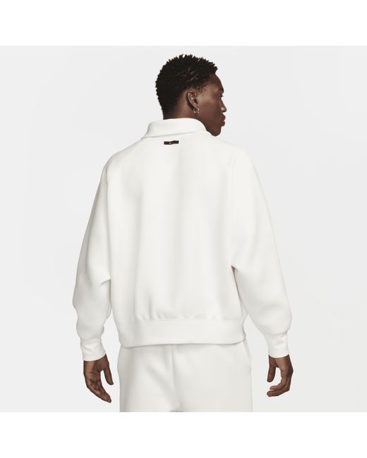 Nike Tech Fleece Reimagined Top Met Halflange Rits in het White voor heren