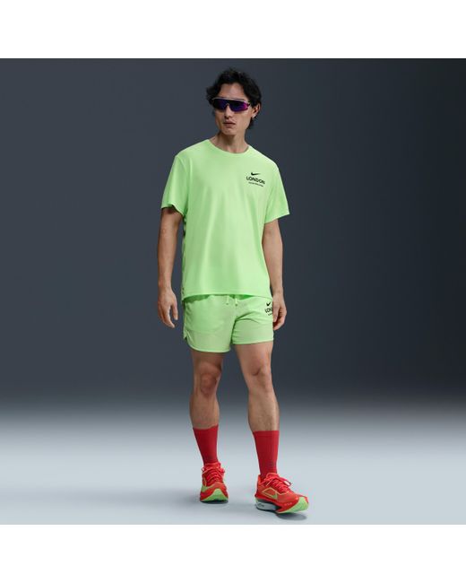 T-Shirt Da Running Miler – Uomo di Nike in Green da Uomo