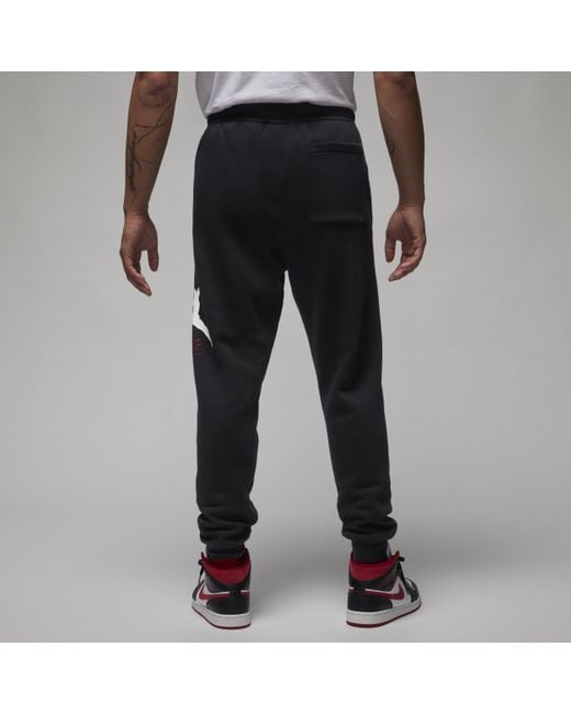 Nike Black Jordan Essentials Fleece Baseline Trousers Cotton for men