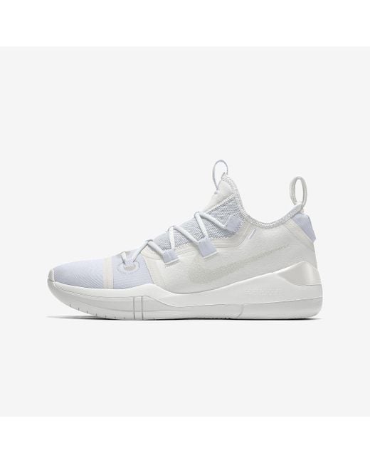 Nike nike kobe basketball shoes Kobe A.d. By You Custom Basketball Shoe in White for Men | Lyst