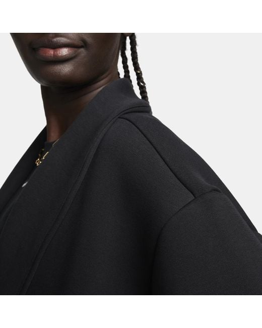 Nike Black Sportswear Tech Fleece Oversized Duster Jacket
