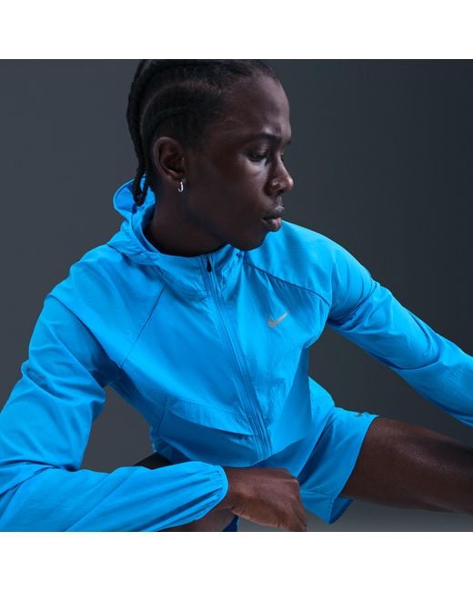 Nike Blue Stride Repel Uv Running Jacket for men