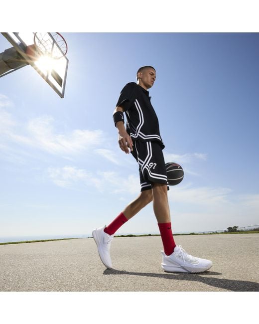 Nike White Precision 7 Basketball Shoes for men