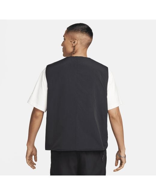 Smanicato con fodera in tessuto forward therma-fit adv sportswear tech pack di Nike in Black da Uomo