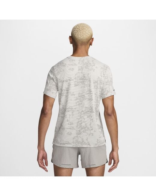 Nike White Running Division 'Dri-Fit Adv Short-Sleeve Running Top for men