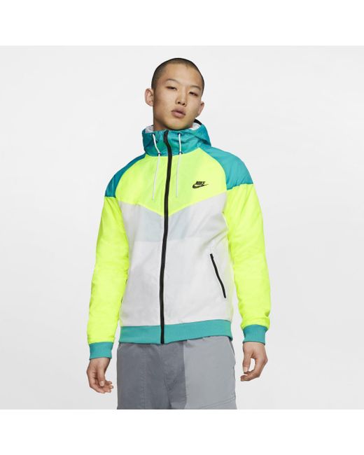 Nike Yellow Sportswear Heritage Windrunner Jacket for men