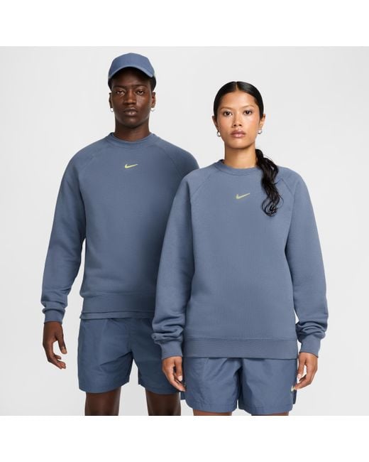 Nike Nocta Fleece Cs Crew in Blue for Men | Lyst