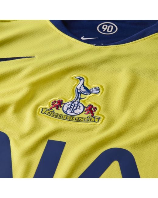 Nike Yellow Tottenham Hotspur 2025/26 Stadium Third Dri-Fit Total 90 Football Replica Shirt for men