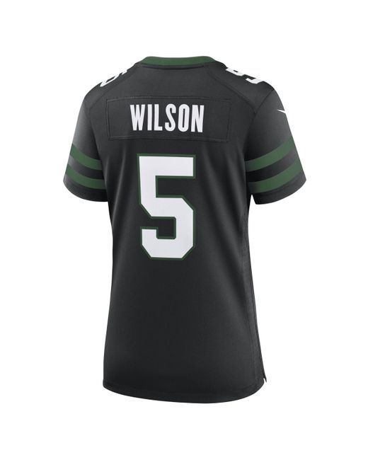 Nike Black Garrett Wilson New York Jets Nfl Game Football Jersey