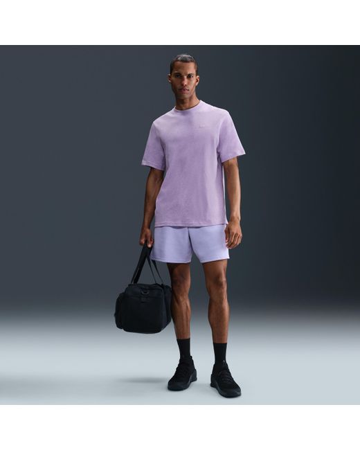 Nike Primary Dri-Fit Multifunctionele Herentop Met Korte Mouwen in het Purple voor heren