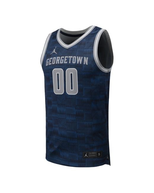 Nike Blue Georgetown Basketball College Replica Jersey for men