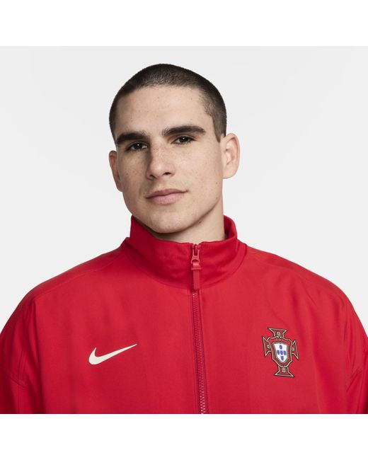 Nike Red Portugal Strike Dri-Fit Football Jacket for men