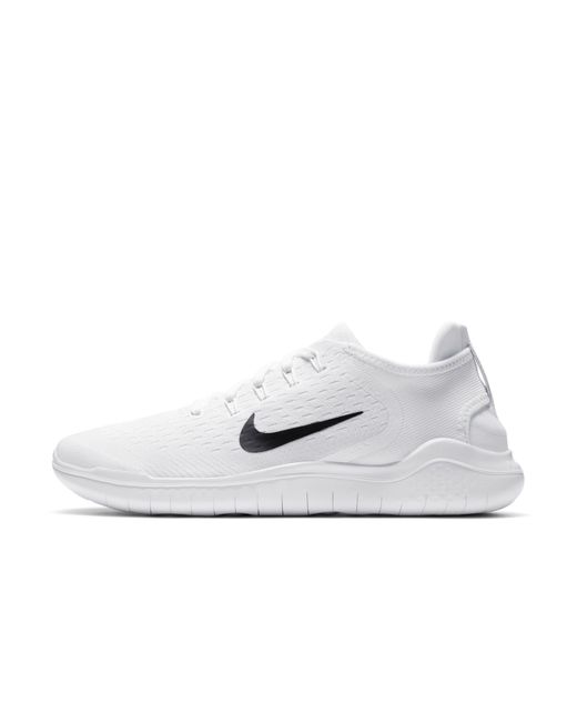 Nike Synthetic Free Rn 2018 in White/Black (White) for Men - Save 59% | Lyst