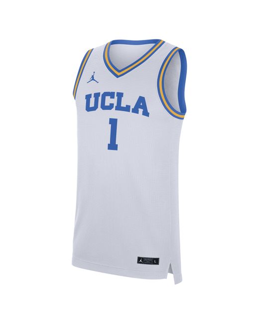 Nike Jordan College Drifit (ucla) Replica Basketball Jersey In White