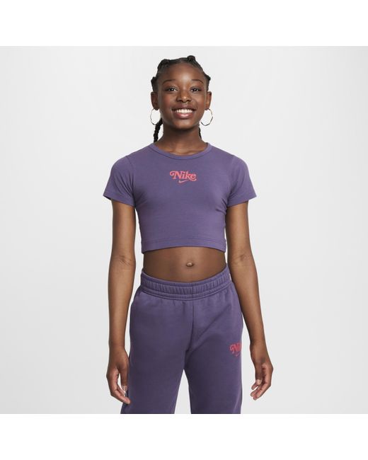 Girls purple nike shirt new arrivals