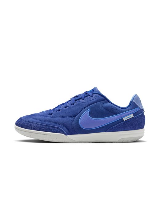 Nike Blue Tiempo Streetgato Prm Indoor/Court Low-Top Soccer Shoes for men